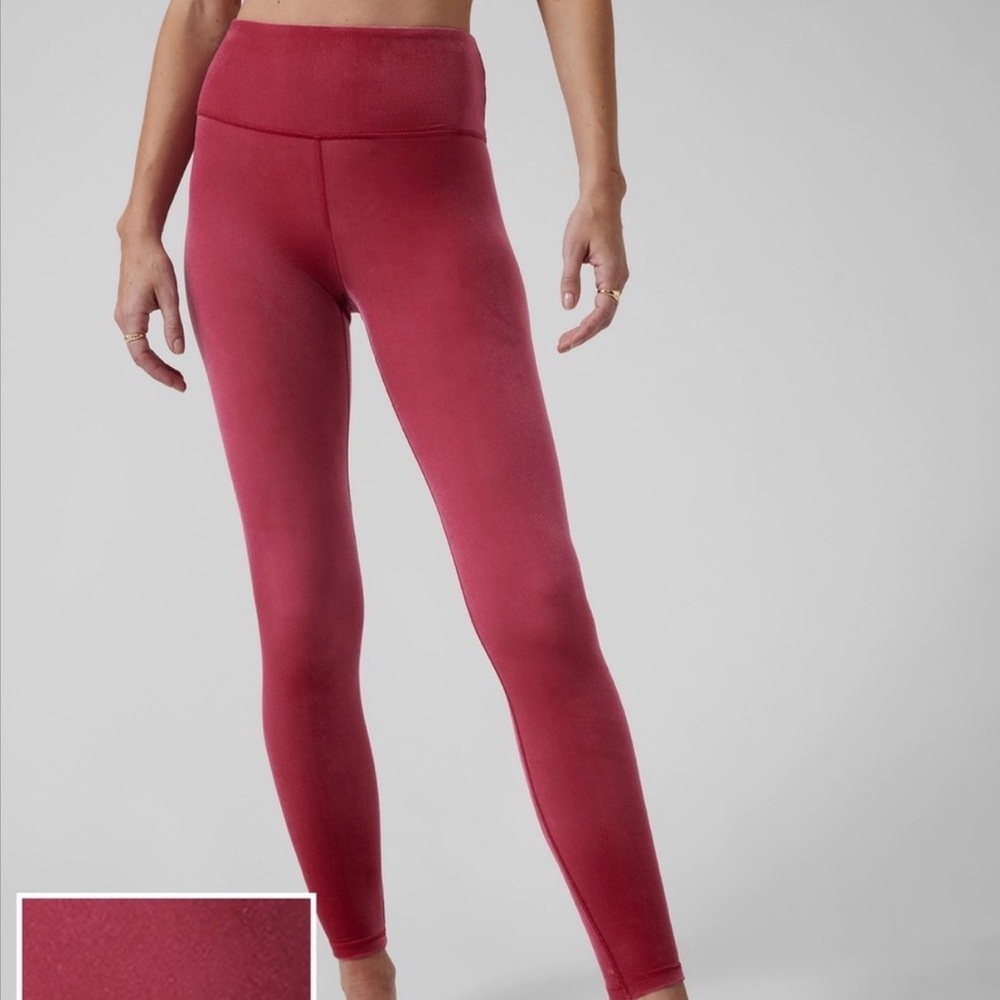 Athleta Elation Velvet Tight size small